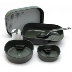 Wildo Camp-A-Box Set de couverts Complet, noir/beige