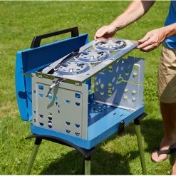 Campingaz 200 SGR Réchaud à plusieurs feux, argent/bleu -Cuisine de Camping Soldes campingaz 200 sgr mehrflammkocher blau 4