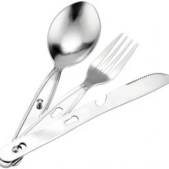 CAMPZ Set dîner en inox 1 personnes, argent 10 CAMPZ Set dîner en inox 1 personnes, argent -Cuisine de Camping Soldes campz stainless steel dinner set 1 person silver 3