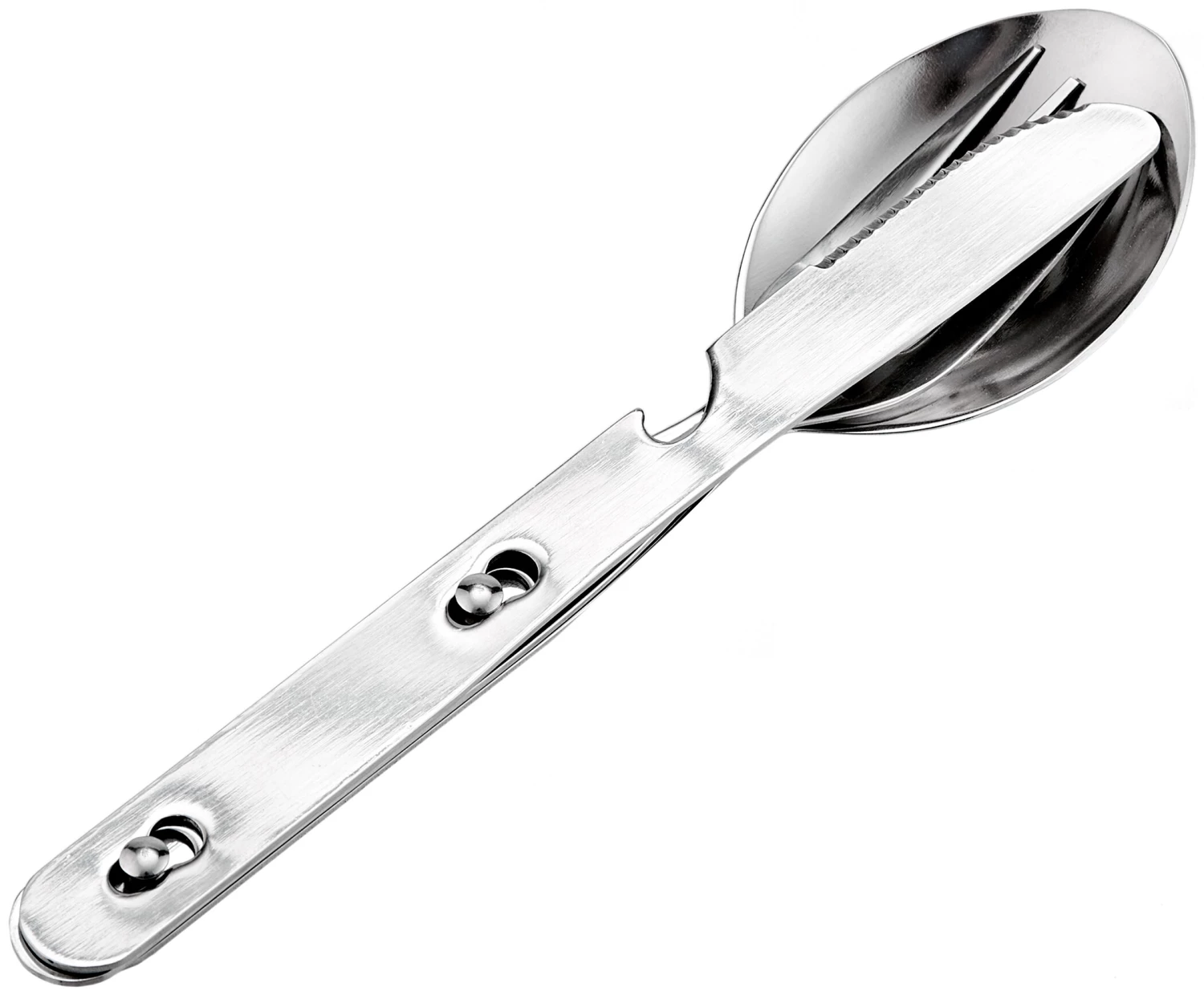 CAMPZ Set dîner en inox 1 personnes, argent 6 CAMPZ Set dîner en inox 1 personnes, argent – Image 4