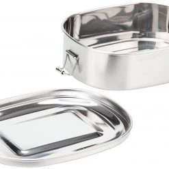 CAMPZ Boîte pour déjeuner en acier inoxydable M 850ml, argent 11 CAMPZ Boîte pour déjeuner en acier inoxydable M 850ml, argent -Cuisine de Camping Soldes campz stainless steel lunch box m 17x14x55cm silver 4