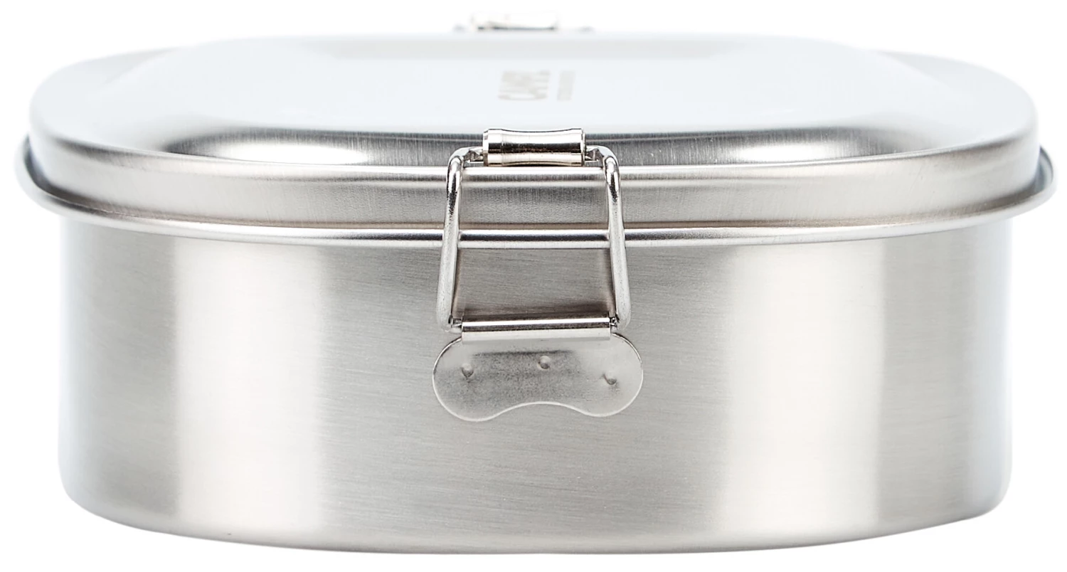 CAMPZ Boîte pour déjeuner en acier inoxydable S 700ml, argent 4 CAMPZ Boîte pour déjeuner en acier inoxydable S 700ml, argent – Image 2