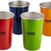CAMPZ Kit de gobelets Acier inoxydable 4 pièces, Multicolore 1 CAMPZ Kit de gobelets Acier inoxydable 4 pièces, Multicolore -Cuisine de Camping Soldes campz stapelbecher set edelstahl 4 stueck bunt 1