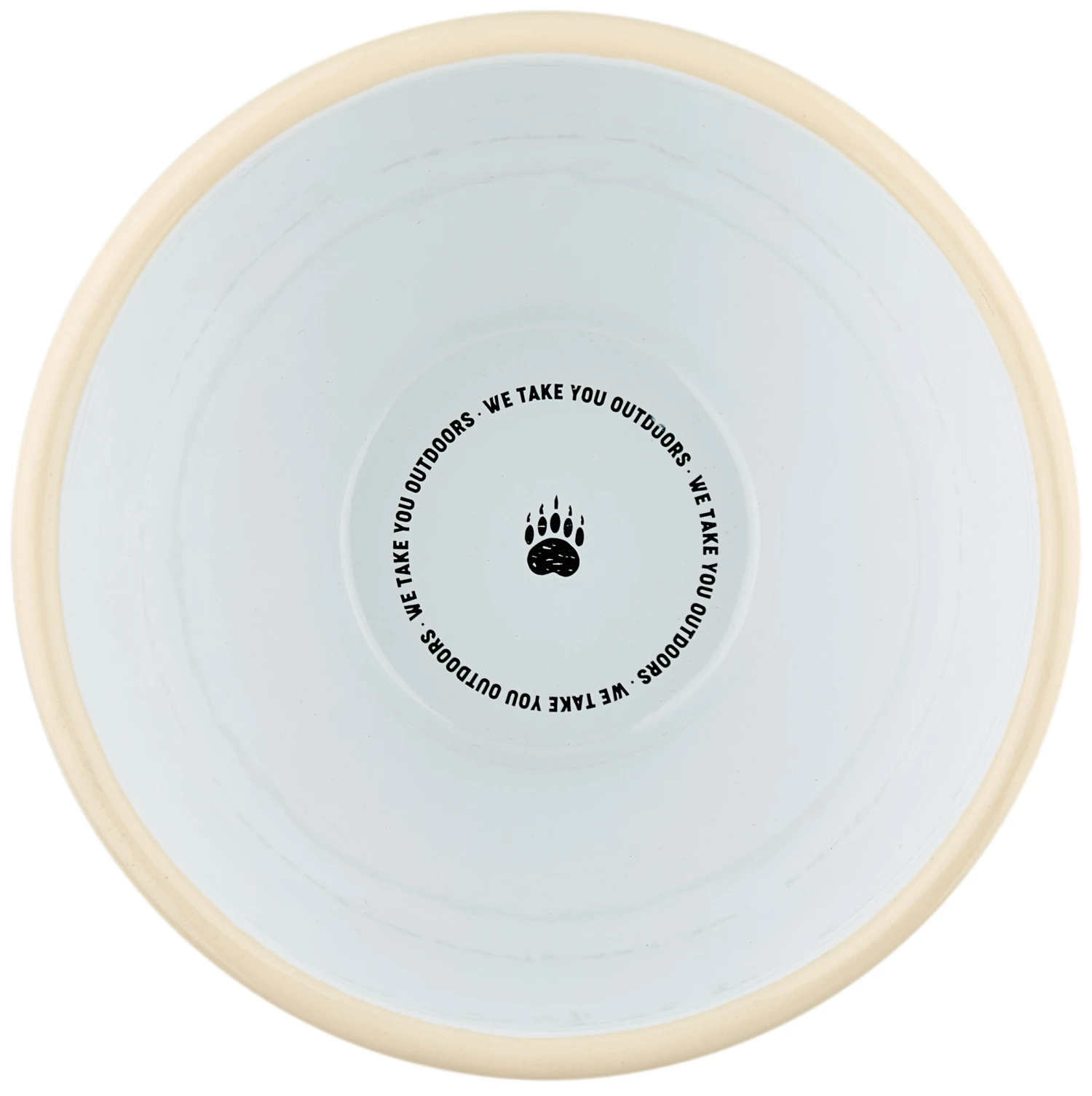 CAMPZ Wanderlust Enamel Bowl, vert/blanc 4 CAMPZ Wanderlust Enamel Bowl, vert/blanc – Image 2