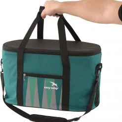 Easy Camp Backgammon Sac réfrigérant L, Bleu pétrole/noir -Cuisine de Camping Soldes easy camp backgammon cool bag l petrol 3