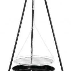 Easy Camp Camp Fire Tripod Deluxe, noir/argent