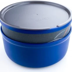 GSI Ultralight Nesting Bol + Tasse, gris/bleu 7 GSI Ultralight Nesting Bol + Tasse, gris/bleu -Cuisine de Camping Soldes gsi ultraleichte schuessel becher 3