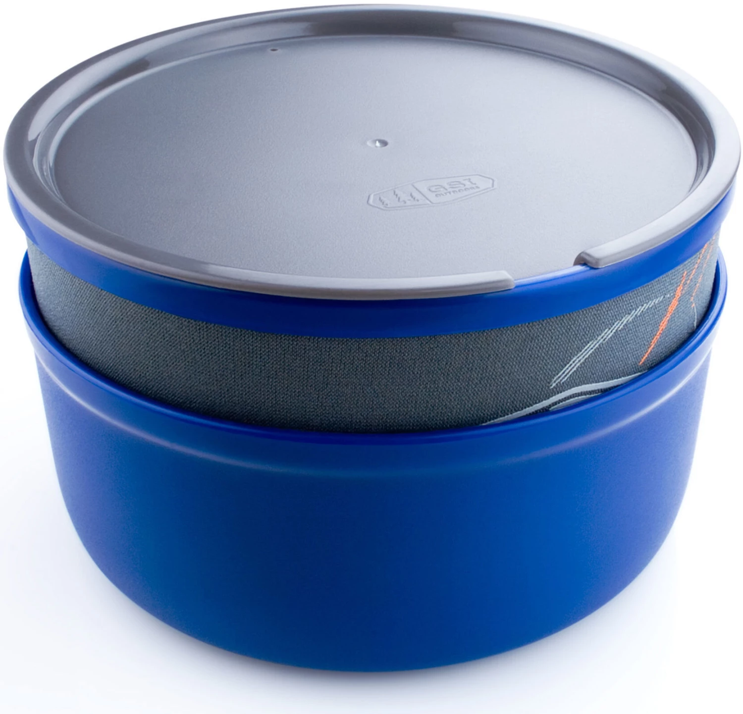 GSI Ultralight Nesting Bol + Tasse, gris/bleu 5 GSI Ultralight Nesting Bol + Tasse, gris/bleu – Image 3