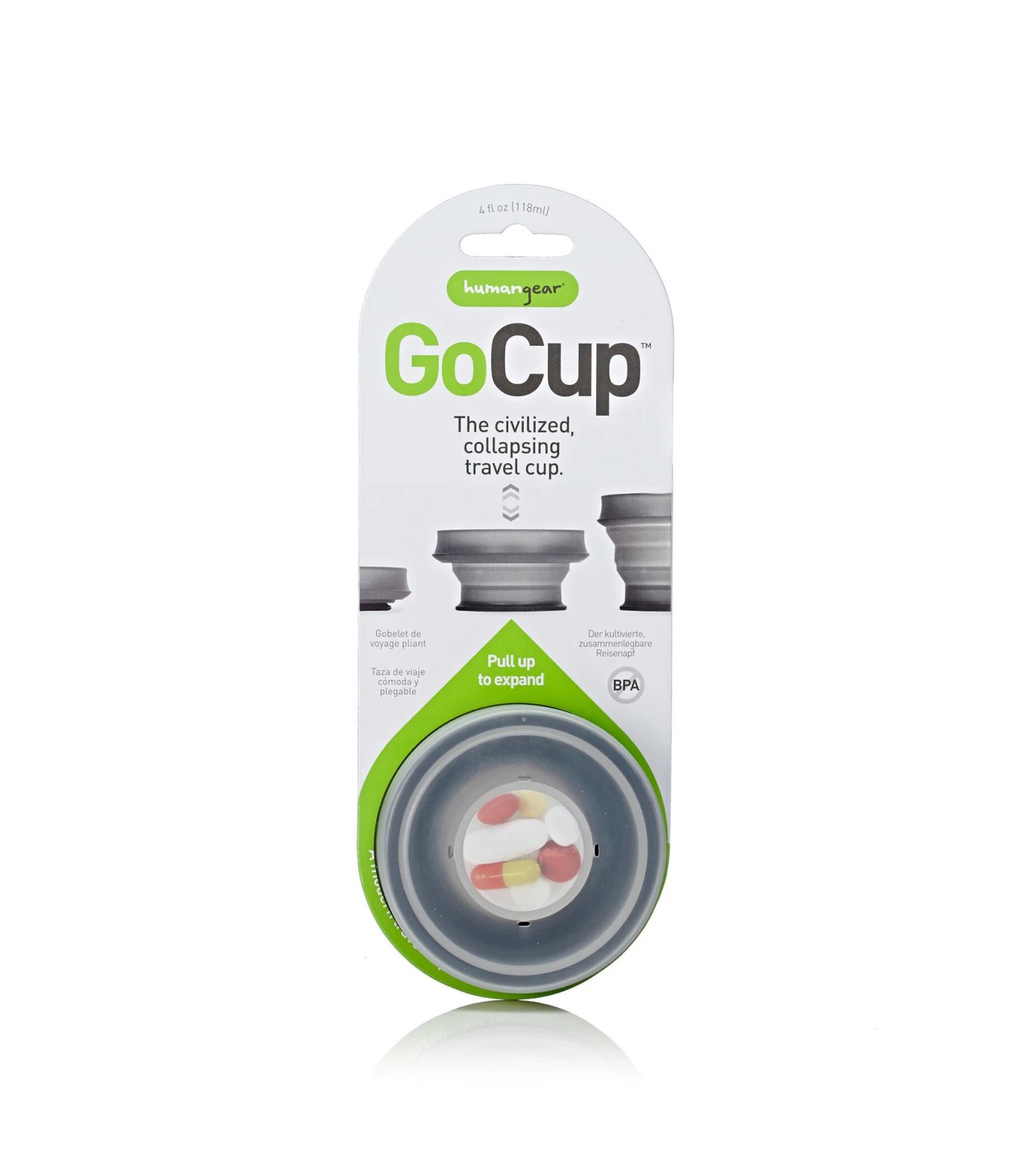Humangear GoCup 118ml, bleu 6 Humangear GoCup 118ml, bleu – Image 4