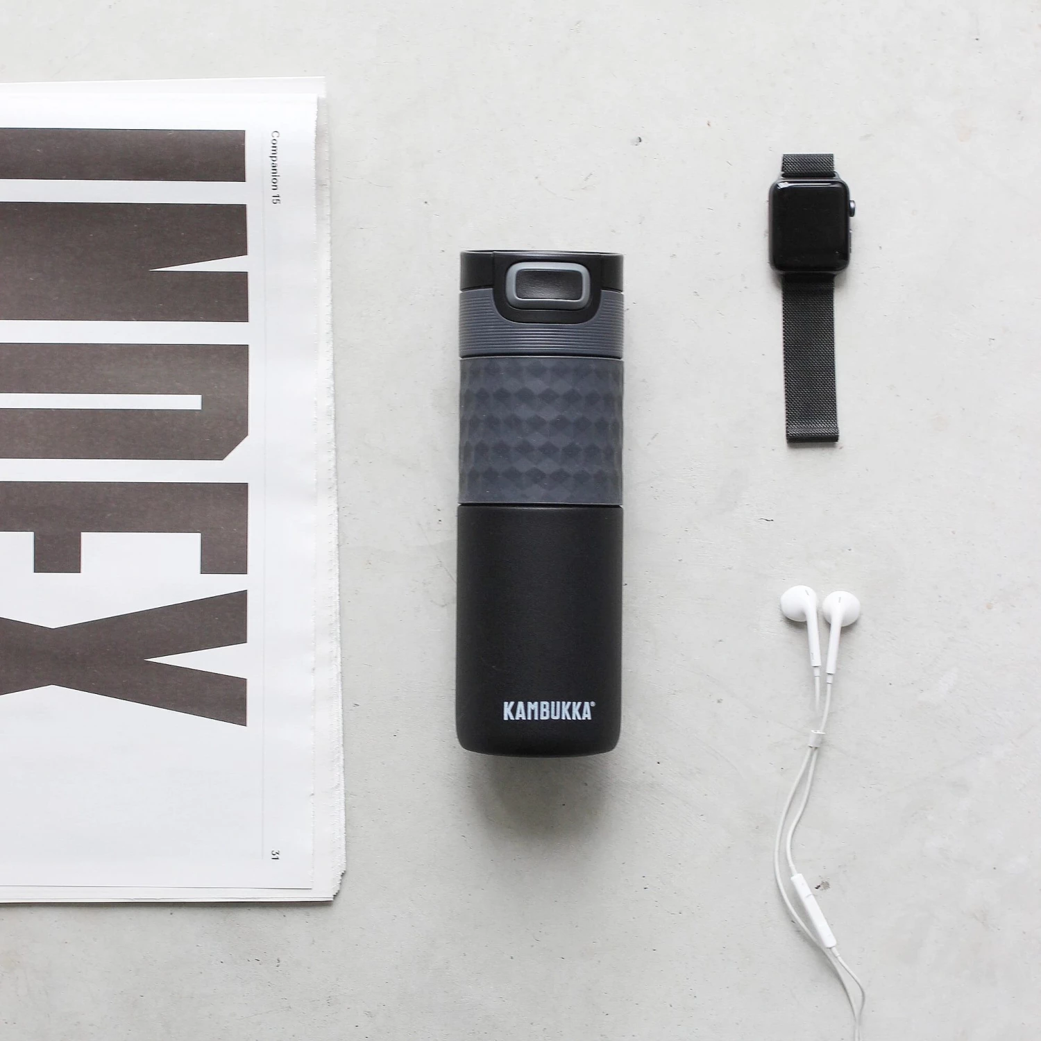 Kambukka 3in1 Thermal Lid (Etna), noir 5 Kambukka 3in1 Thermal Lid (Etna), noir – Image 3