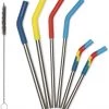 Klean Kanteen Straw 6 Pack Combo, Multicolore -Cuisine de Camping Soldes klean kanteen straw 6 pack combo multi color brushed stainless 1