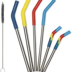 Klean Kanteen Straw 6 Pack Combo, Multicolore