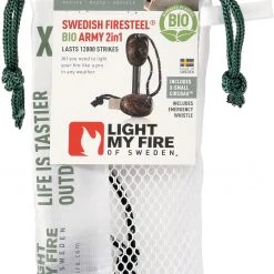 Light My Fire FireSteel BIO Army Allumeur, gris -Cuisine de Camping Soldes light my fire firesteel bio army firestarter cocoshell 3 1