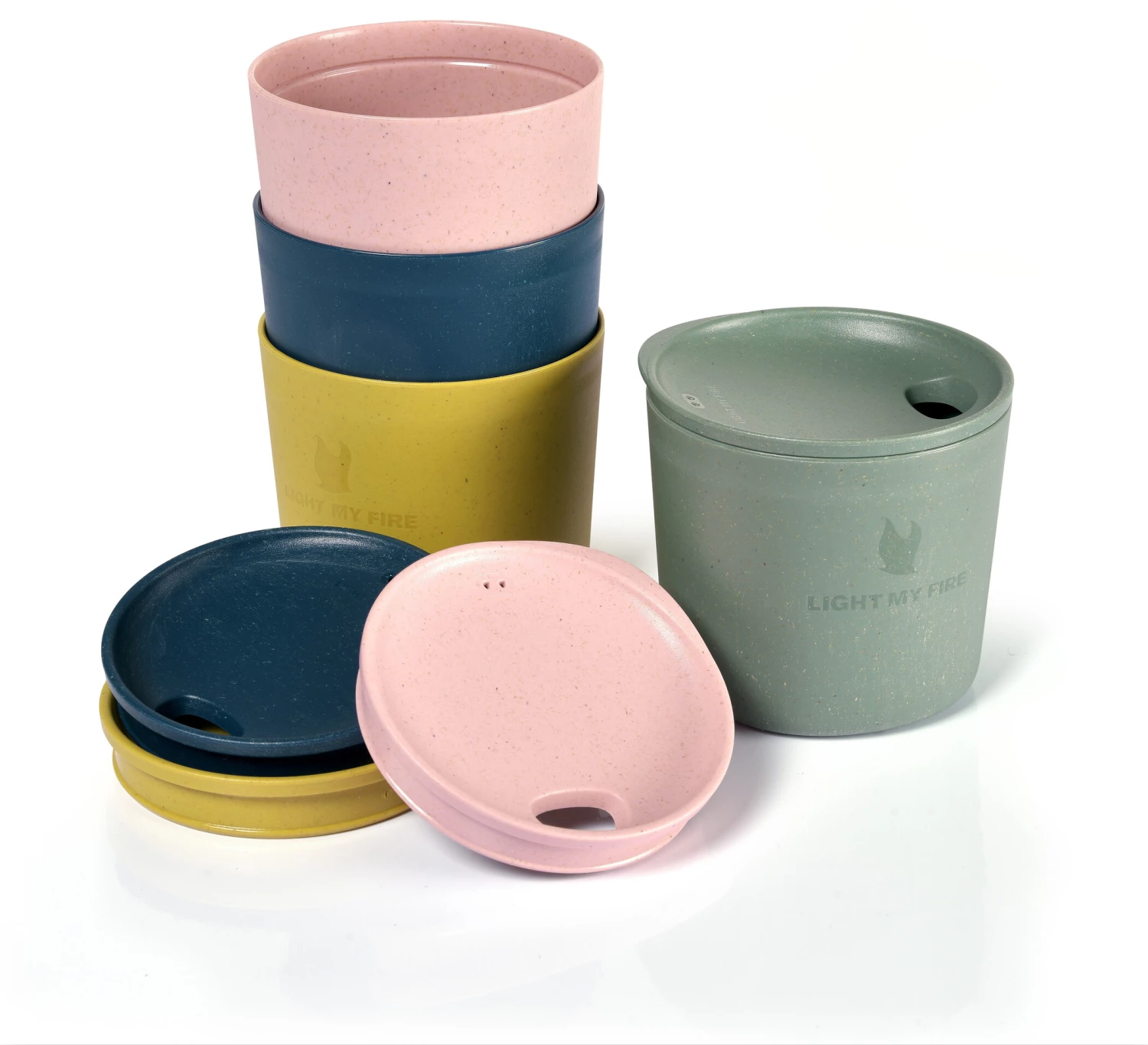 Light My Fire MyCup´n Lid Cup Short 4 Pack, Multicolore 3 Light My Fire MyCup´n Lid Cup Short 4 Pack, Multicolore