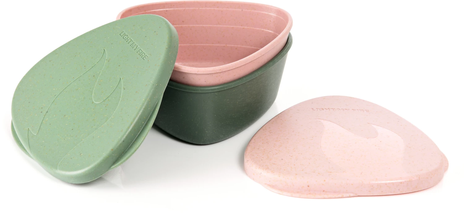 Light My Fire SnapBox Original BIO 2 packs, vert/rose 3 Light My Fire SnapBox Original BIO 2 packs, vert/rose