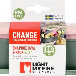 Light My Fire SnapBox Oval BIO 2 packs, Multicolore -Cuisine de Camping Soldes light my fire snapbox oval bio 2 pack sandygreen dustypink 3