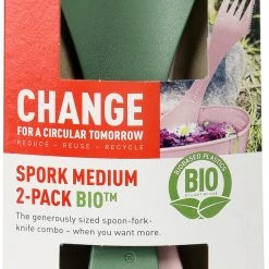 Light My Fire Spork Medium BIO 2 packs, vert/rose 7 Light My Fire Spork Medium BIO 2 packs, vert/rose -Cuisine de Camping Soldes light my fire spork medium bio 2 pack sandygreen dustypink 3 1