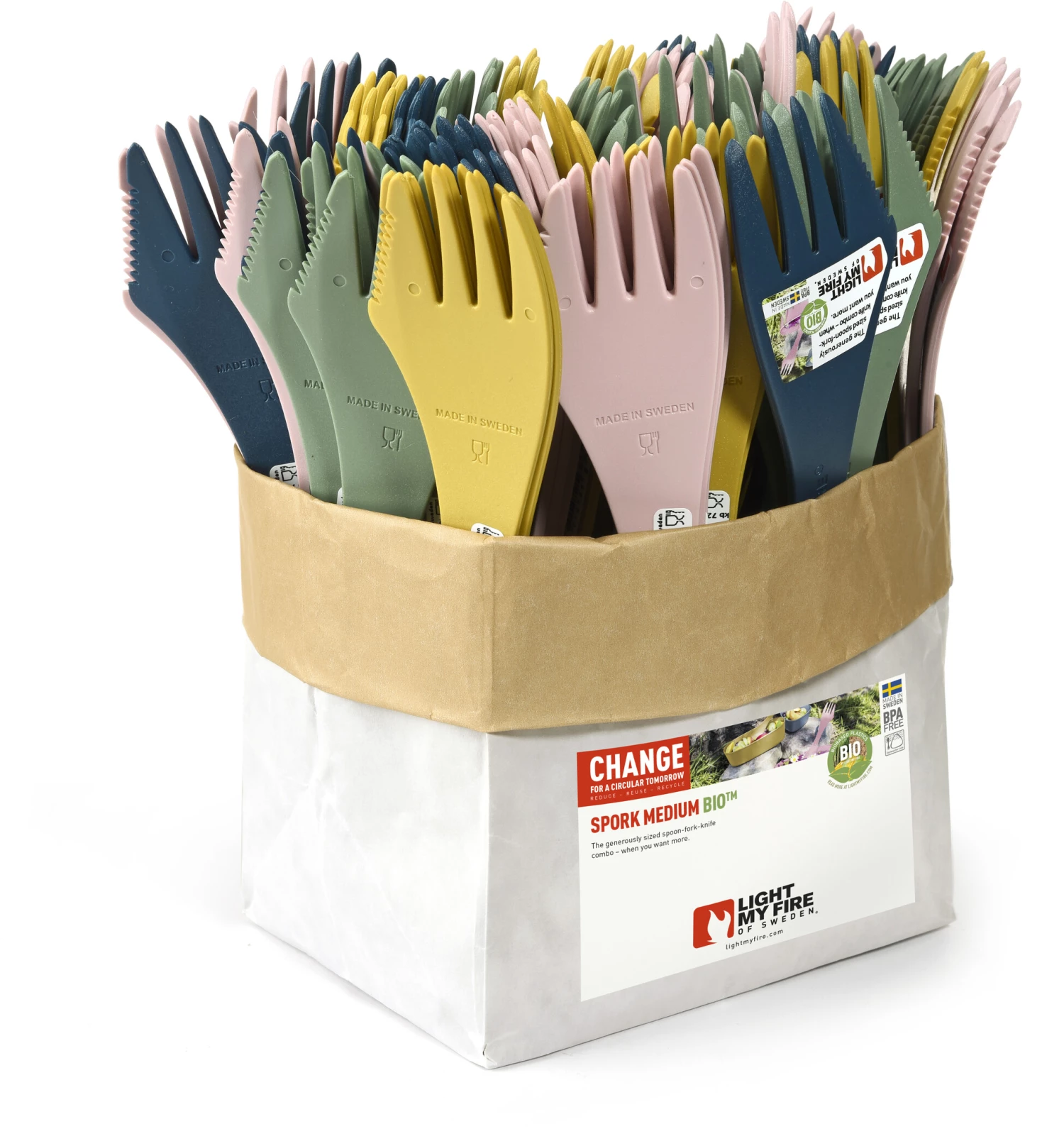 Light My Fire Spork Medium BIO (Vrac), bleu 5 Light My Fire Spork Medium BIO (Vrac), bleu – Image 3