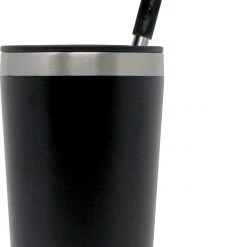 MIZU 16 Enduro LE Gobelet Stainless Grey Straw, noir