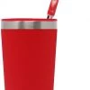 MIZU Tumbler 16 avec paille rouge, rouge