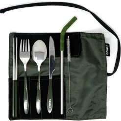 MIZU Urban Cutlery Set, bleu/argent