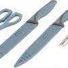 Outwell Chena Set de couteaux avec économe & ciseaux, bleu -Cuisine de Camping Soldes outwell chena knife set with peeler scissors 1