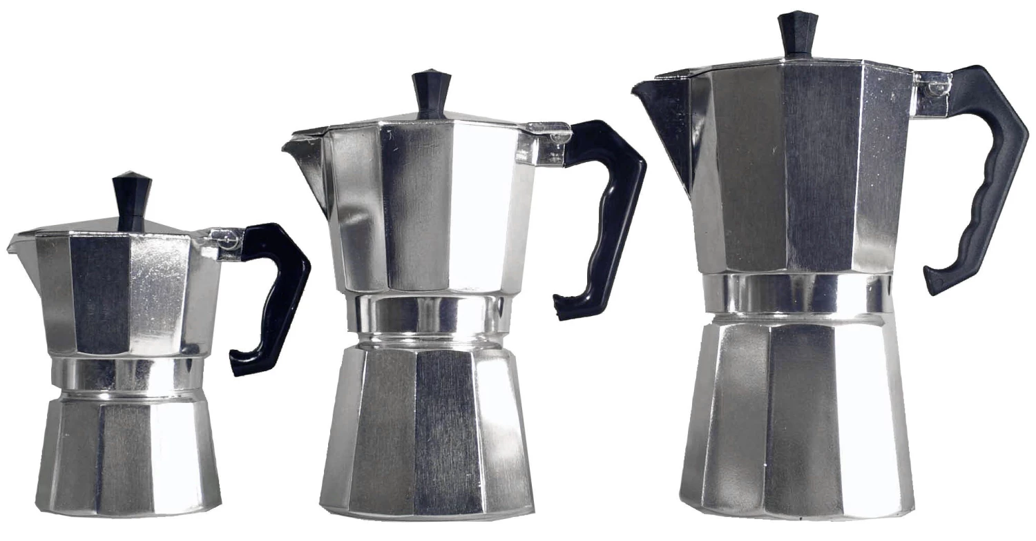Basic Nature Bellanapoli Cafetière à espresso 6 Cups, argent 4 Basic Nature Bellanapoli Cafetière à espresso 6 Cups, argent – Image 2