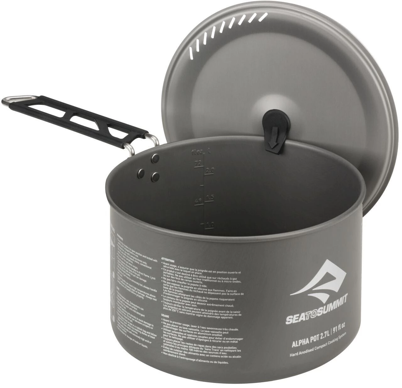 Sea to Summit Alpha Casserole 2.7l, gris 4 Sea to Summit Alpha Casserole 2.7l, gris – Image 2