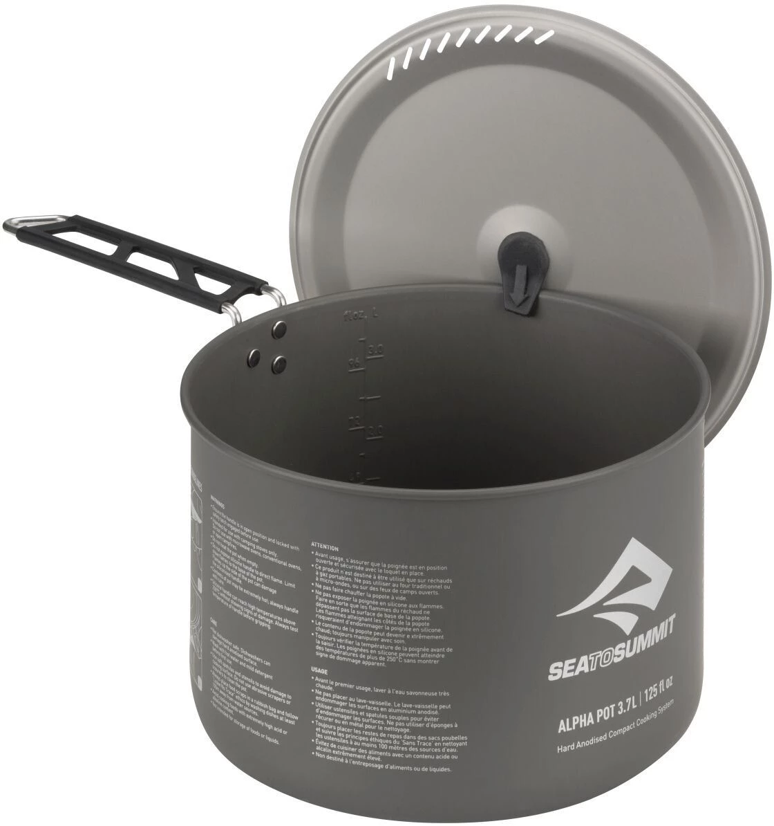 Sea to Summit Alpha Casserole 3,7l, gris 4 Sea to Summit Alpha Casserole 3,7l, gris – Image 2