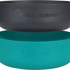 Sea to Summit DeltaLight Ensemble de bols Petit, turquoise/noir -Cuisine de Camping Soldes sea to summit deltalight bowl set small pacific blue charcoal 5