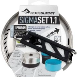 Sea to Summit SigmaSet 1.1  , noir/argent -Cuisine de Camping Soldes sea to summit sigmaset 11 pacific blue silver 6