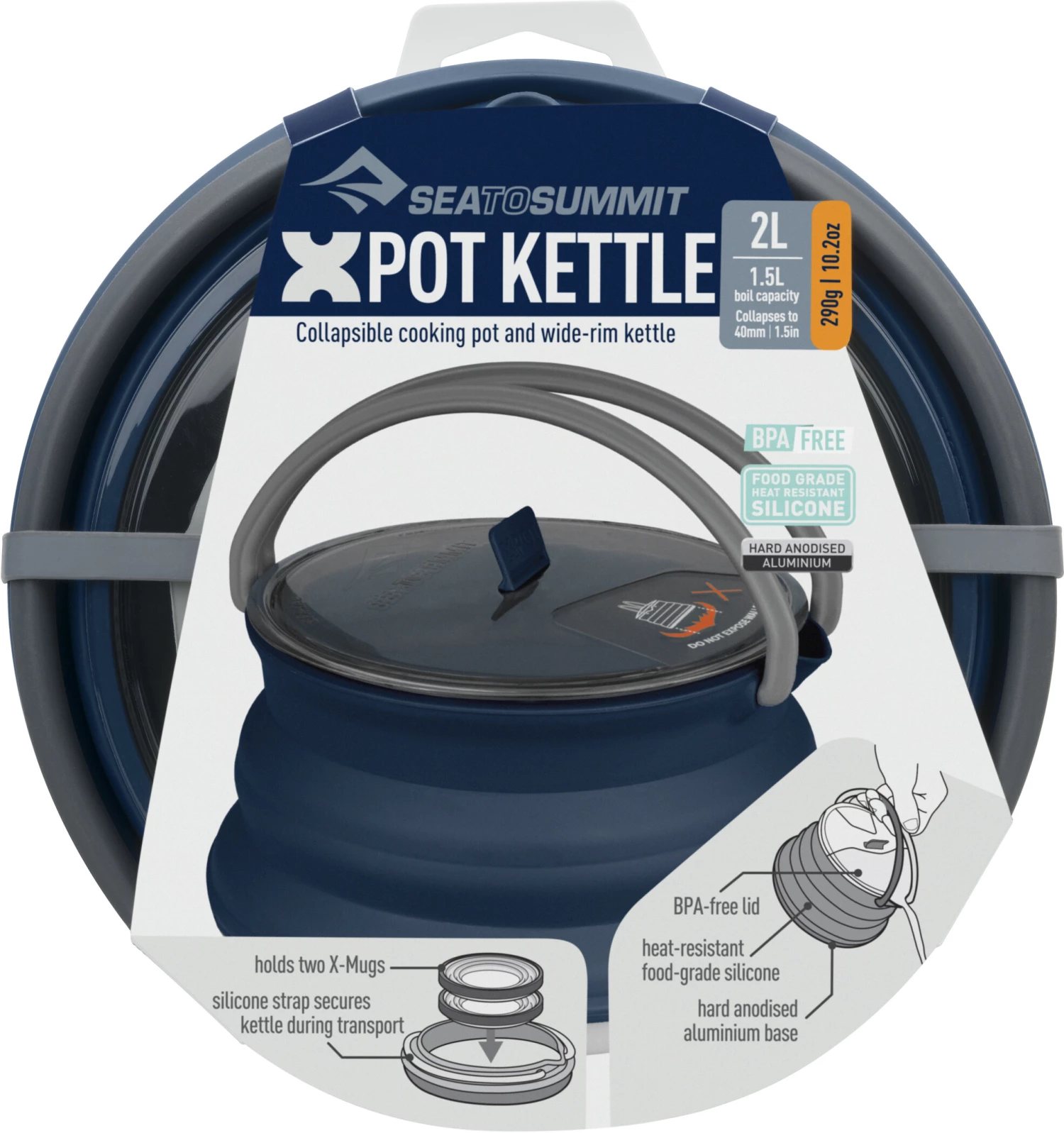 Sea to Summit X-Pot Kettle 2.0, bleu 5 Sea to Summit X-Pot Kettle 2.0, bleu – Image 3