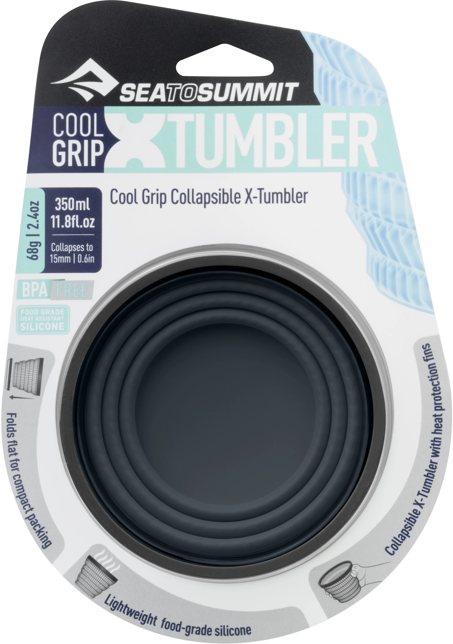 Sea to Summit X-Tumbler Cool Grip Tumbler 350ml, turquoise 5 Sea to Summit X-Tumbler Cool Grip Tumbler 350ml, turquoise – Image 3