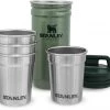 Stanley Adventure Shot Glass Set 4 x 59ml, vert/argent -Cuisine de Camping Soldes stanley adventure shot glass set 4 x 59ml hammertone green 1