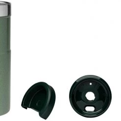 Stanley Classic Neverleak Travel Mug 0,47l, noir/argent -Cuisine de Camping Soldes stanley classic neverleak travel mug 047l hammertone green 3 1
