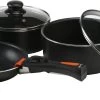 Vango Gourmet Kit de cuisson, noir -Cuisine de Camping Soldes vango gourmet cook kit non stick 1
