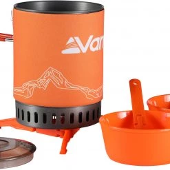 Vango Ultralight Heat Exchanger Kit de cuisson, orange/gris -Cuisine de Camping Soldes vango ultralight heat exchanger cook kit grey 6
