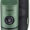 Wacaco Nanopresso Portable Espresso Machine with Protective Case, olive -Cuisine de Camping Soldes wacaco nanopresso portable espresso machine with protective case olive green 1