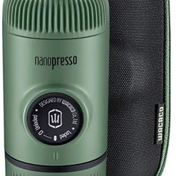 Wacaco Nanopresso Portable Espresso Machine with Protective Case, olive
